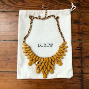 J Crew Mustard Yellow Collar Necklace